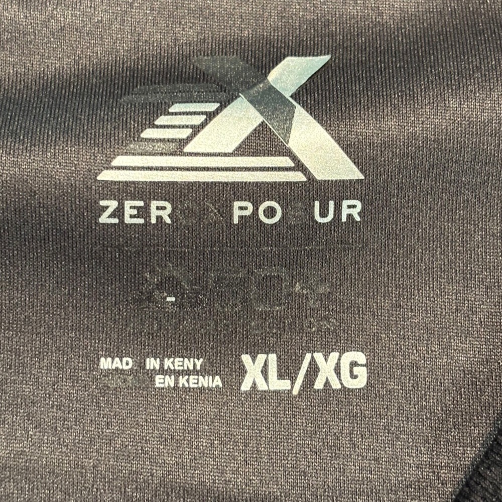 ZeroXposur Mens XL Performance T-Shirt Gray Blk Cubic Short Sleeve Raglan Tee - Picture 6 of 8